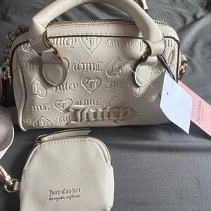 Juicy Couture Cream Handbag Set